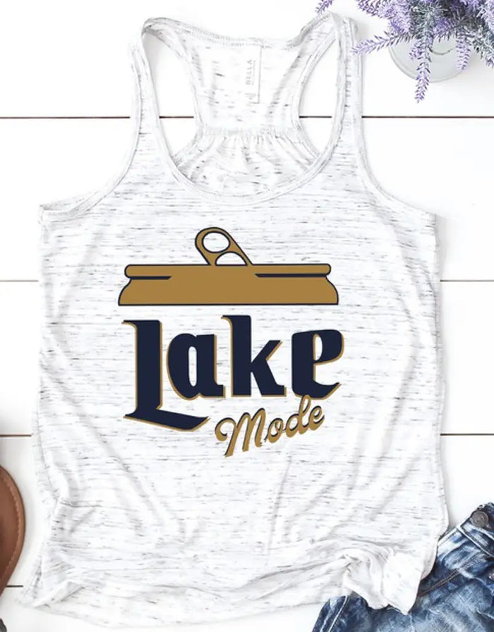 Lake Mode Beer Can Graphic Tank by Boutique 23
