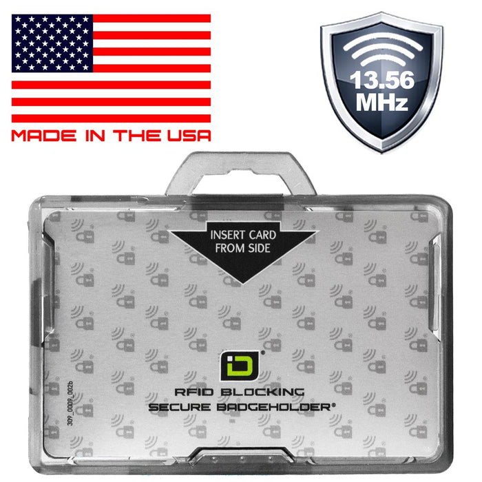 Secure Badge Holder DuoLite ® Horizontal 2 ID Card Holder by ID Stronghold