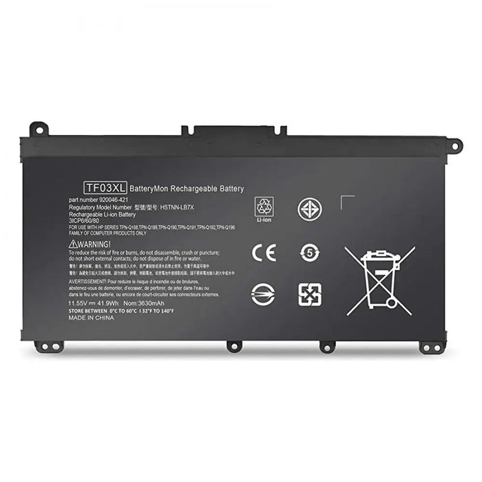 Laptop Battery for HP Pavlion 17-AR; HP Pavlion 14-BF; HP Pavlion 15-CC; HP Pavlion 15-CD; HP TPN Q1 by Texas Depot
