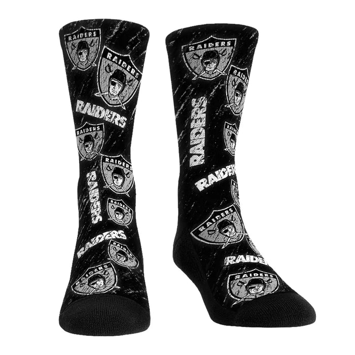 Las Vegas Raiders - Throwback All-Over by Rock 'Em Socks