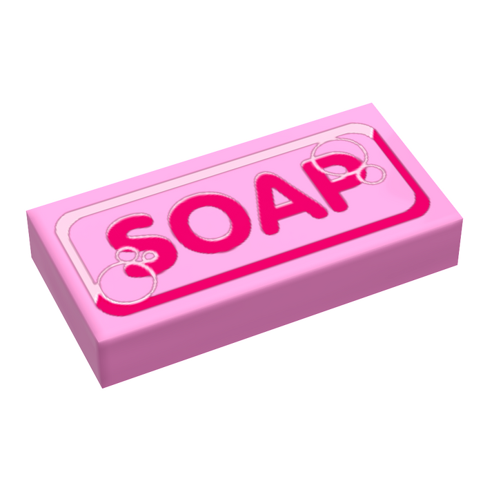 Bar of Soap - B3 Customs® Printed 1x2 Tile by B3 Customs