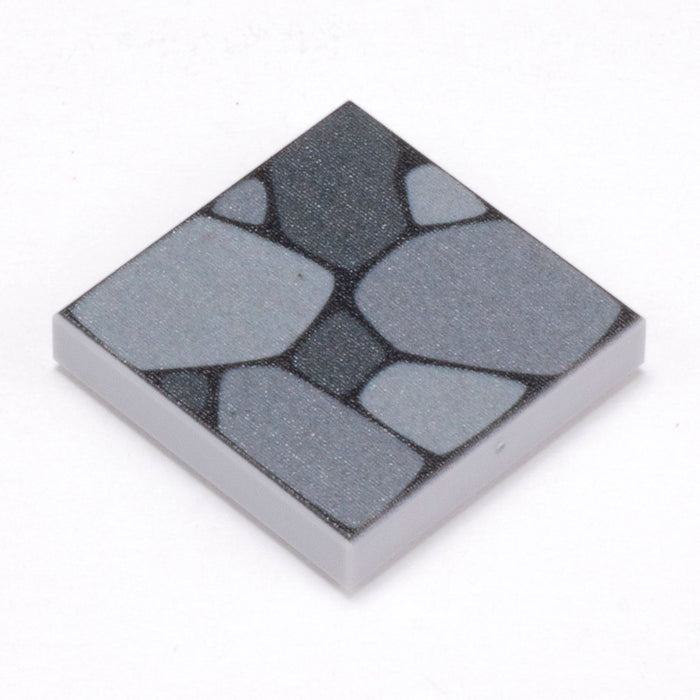 Cobblestone Flooring - Custom Printed 2x2 Tile made using LEGO part by B3 Customs