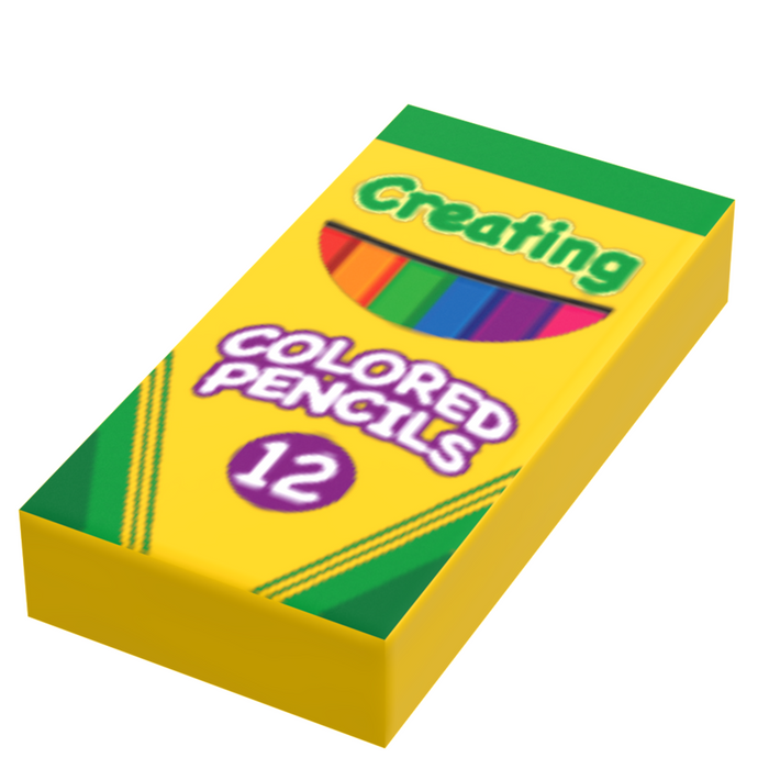 Creating Colored Pencils (1x2 Tile) made using LEGO part - B3 Customs by B3 Customs