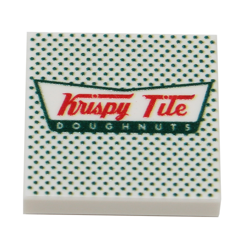 Krispy Tile Doughnuts Tile made using LEGO part - B3 Customs by B3 Customs
