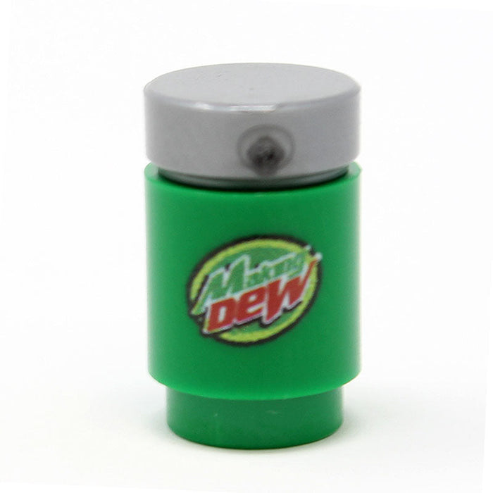 B3 Customs® Printed Making Dew Soda Can made using LEGO parts by B3 Customs