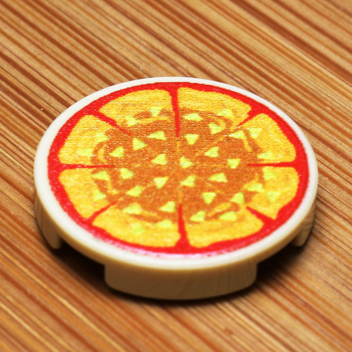 Pineapple Pizza Pie - Custom (2x2 Round Tile) by B3 Customs