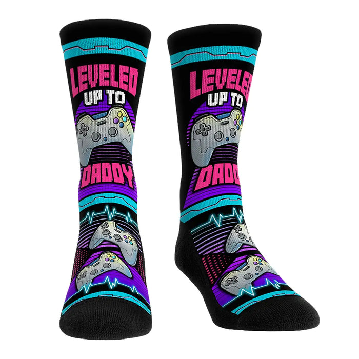Leveled Up To Daddy by Rock 'Em Socks