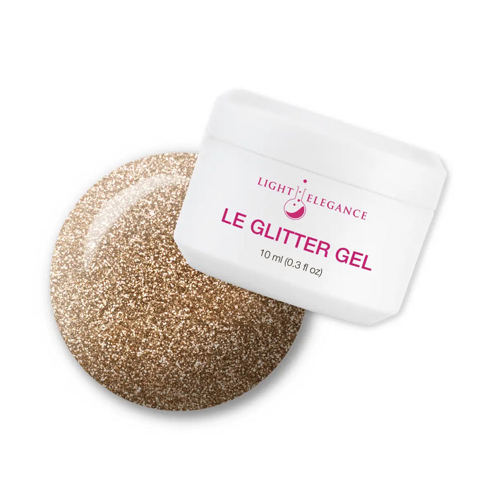 Light Elegance Glitter Gel - Gold by The Nail Hub