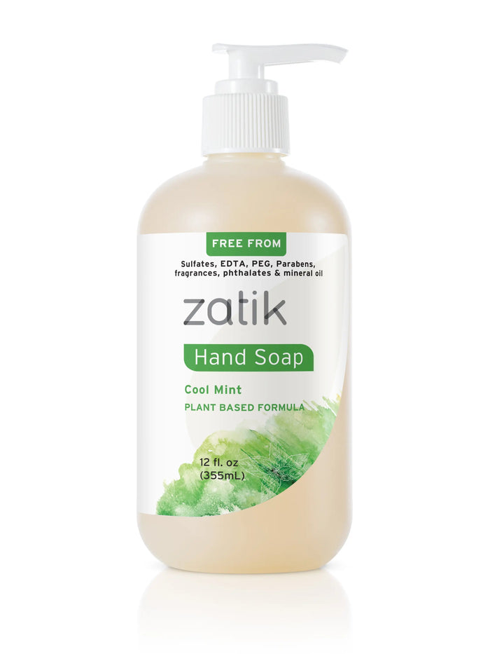 Liquid Hand Soap - Cool Mint by Zatik Naturals