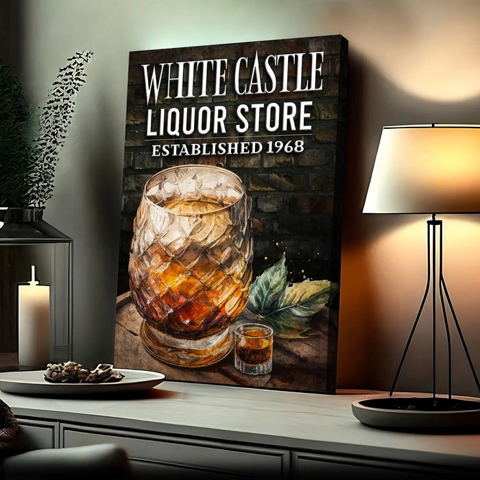 Liquor Store Sign III | Customizable Canvas by Tailored Canvases