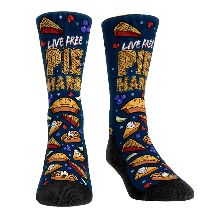 Live Free Pie Hard by Rock 'Em Socks