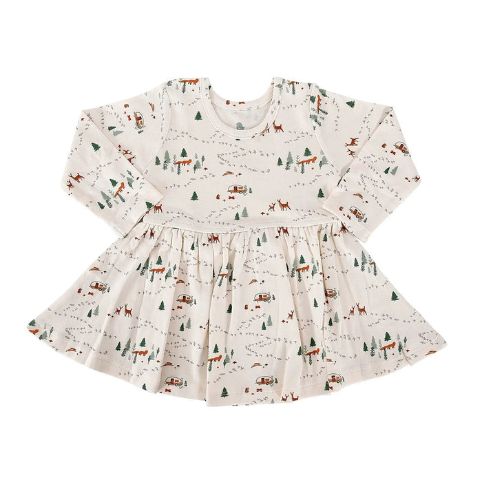 long sleeve twirl dress | into the woods by Finn + Emma
