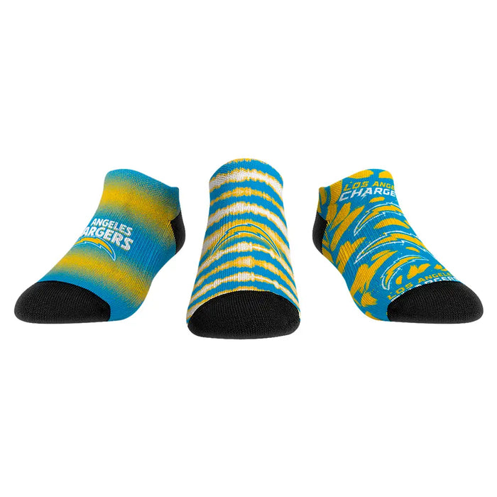 Los Angeles Chargers - Low Cut - Make Some Noise (3-Pack) by Rock 'Em Socks