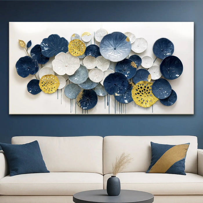 Lotus Leaf Abstract Wall Art VII by Tailored Canvases