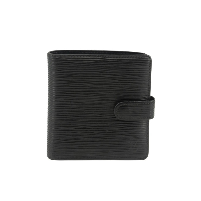 Louis Vuitton Black Epi Compact Bifold Wallet #3530 by Bolt Boutique