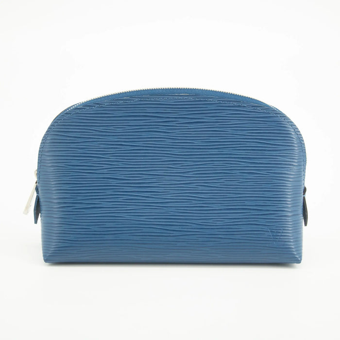 Louis Vuitton Blue Epi Leather Cosmetic Pouch #2571 by Bolt Boutique