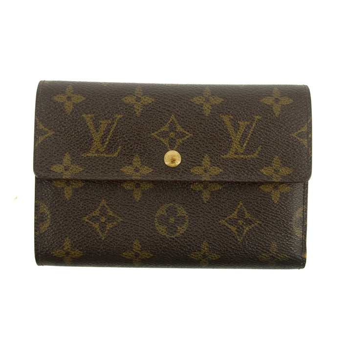 Louis Vuitton Brown Monogram Canvas Porte Tresor Etui Papiers Wallet #3049 by Bolt Boutique