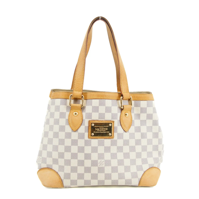 Louis Vuitton Damier Azur Hampstead Shoulder Bag White #3373 by Bolt Boutique