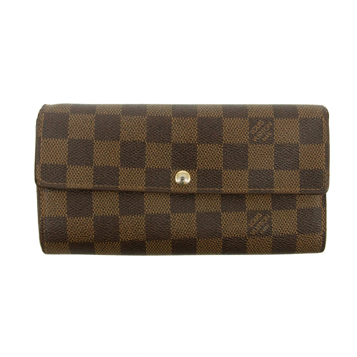 Louis Vuitton Damier Ebene Sarah Long Wallet #3822 by Bolt Boutique