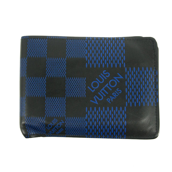 Louis Vuitton Damier Infni Blue & Black Bifold Wallet #3007 by Bolt Boutique