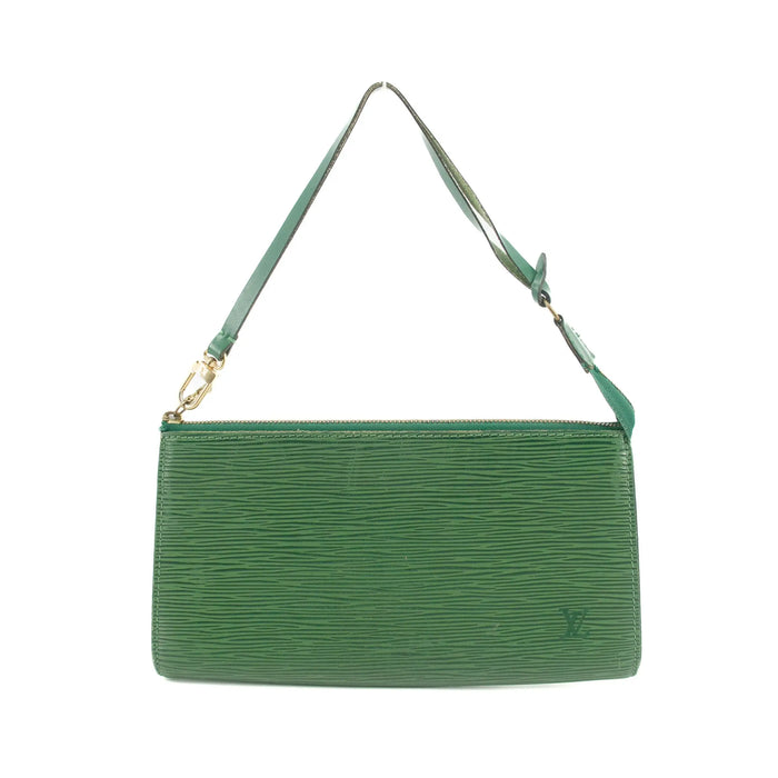 Louis Vuitton Green Epi Leather Pochette Accessories Shoulder Bag #3476 by Bolt Boutique