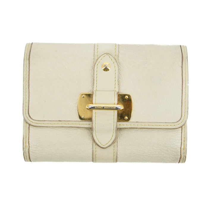 Louis Vuitton Ivory Suhali Le Somptueux Leather Trifold Wallet #3129 by Bolt Boutique