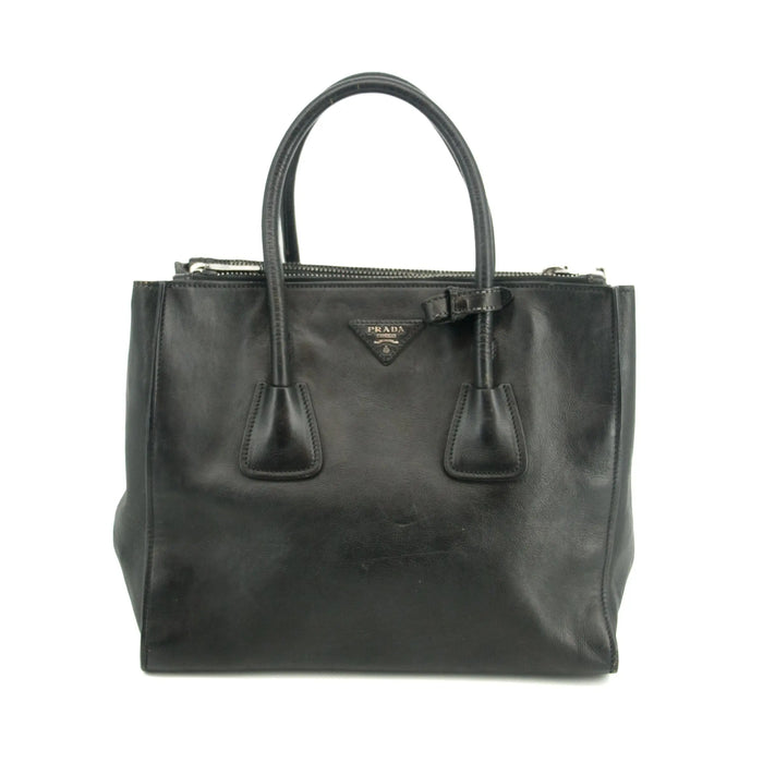 Louis Vuitton Monogram Canvas Alma PM Brown Tote Bag #Prada Glaze Calf Black City Twin Pocket Tote Bag -#3340 by Bolt Boutique