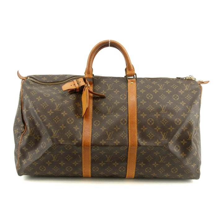 Louis Vuitton Monogram Canvas Keepall 55 Boston Bag Brown #2761 by Bolt Boutique