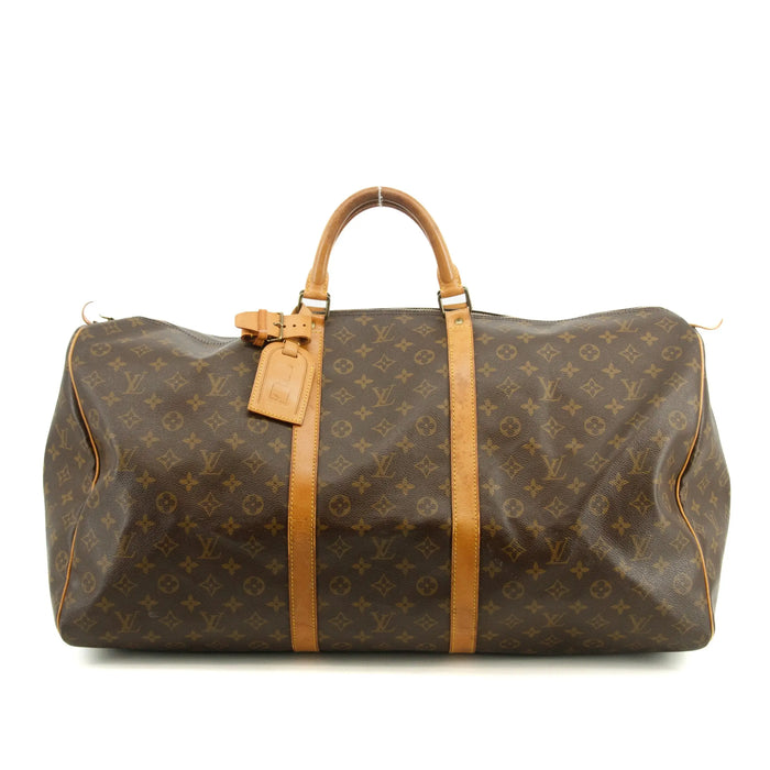 Louis Vuitton Monogram Canvas Keepall 60 Boston Bag Brown #2811 by Bolt Boutique
