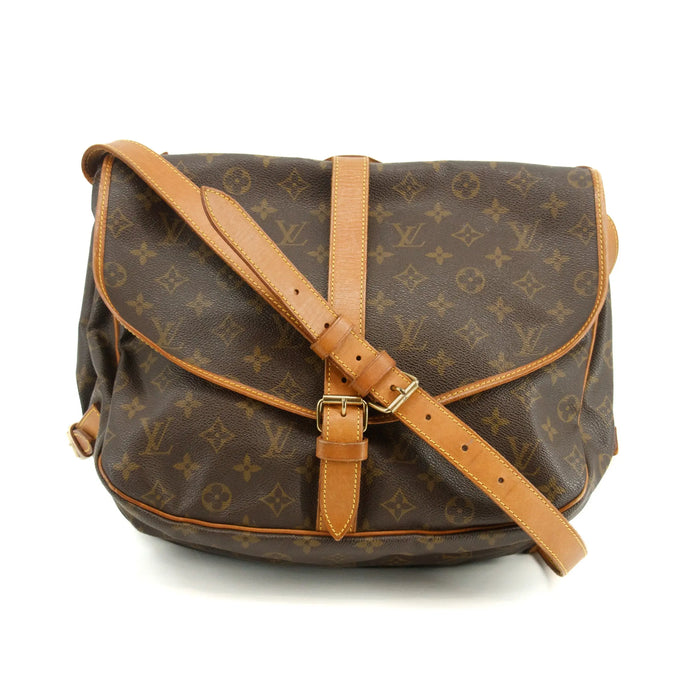 Louis Vuitton Monogram Canvas Sammur MM Shoulder Bag Brown #3421 by Bolt Boutique