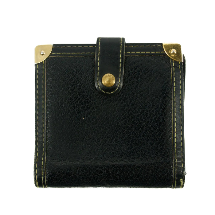 Louis Vuitton Suhali Black Leather Compact Wallet #3071 by Bolt Boutique