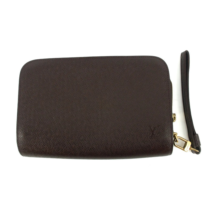 Louis Vuitton Taiga Brown Leather Wrist Bag #5794 by Bolt Boutique