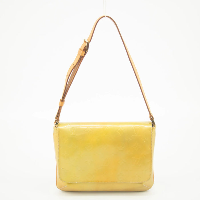 Louis Vuitton Yellow Monogram Vernis Thompson Street Shoulder Bag #2399 by Bolt Boutique