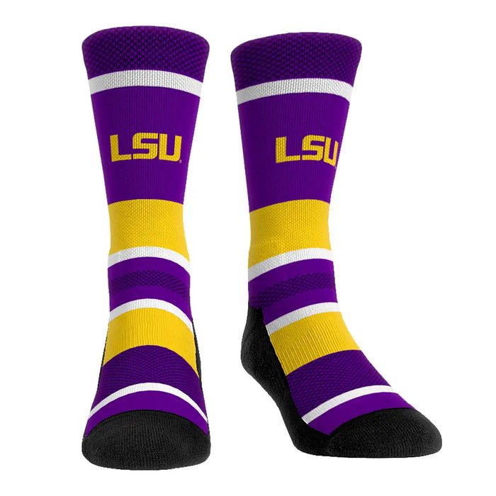 LSU Tigers - Tech Stripe by Rock 'Em Socks