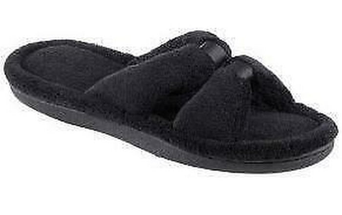 isotoner Womens Signature X-Slide Slipper, Satin Trim with Memory Foam, 9.5-10 by Vanessa Jane