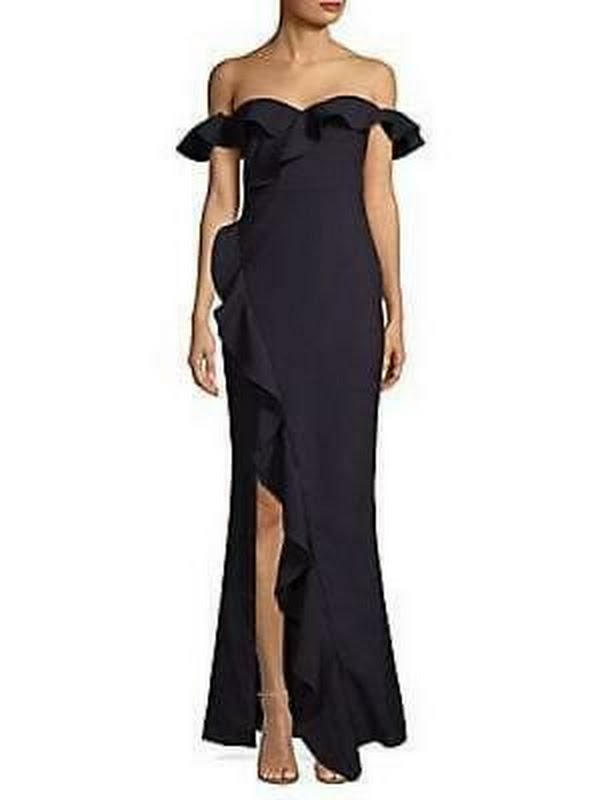 Likely Womens Miller Ruffled Off the Shoulder Formal Dress by Vanessa Jane