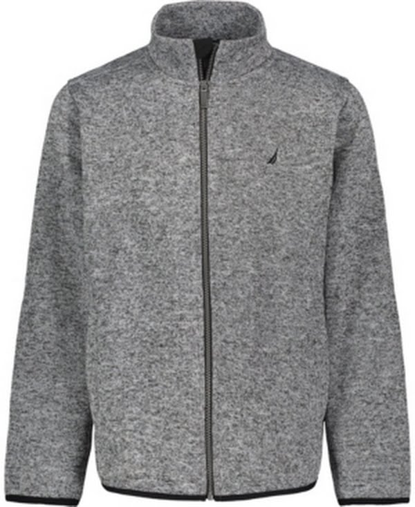 Nautica Big Boys Sweater Fleece Jacket – Heather Gray by Vanessa Jane