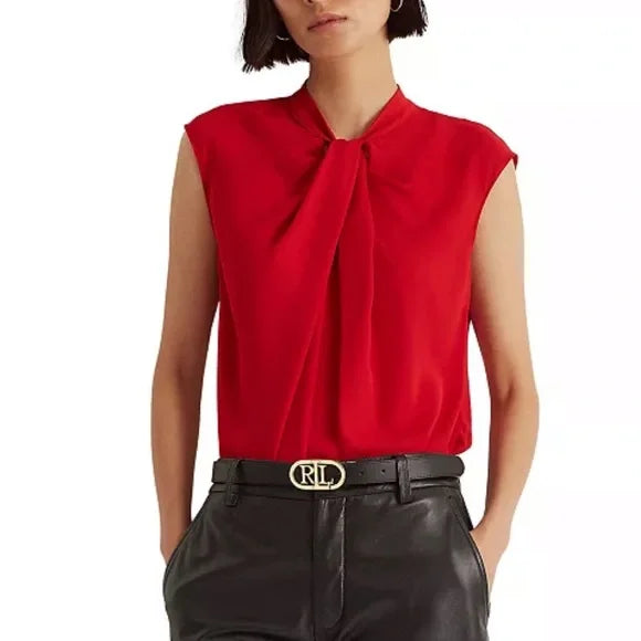 Lauren Ralph Lauren Georgette Short Sleeve Blouse by Vanessa Jane