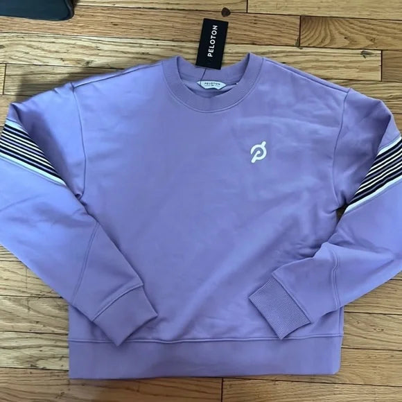 Peloton Purple Crew Neck Sweatshirt, Size Medium by Vanessa Jane