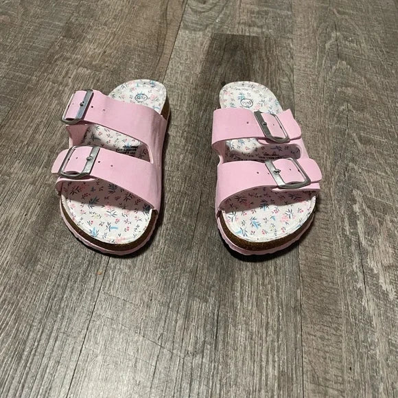 Lily and Dan pink footbed sandals, Size 9/10 by Vanessa Jane