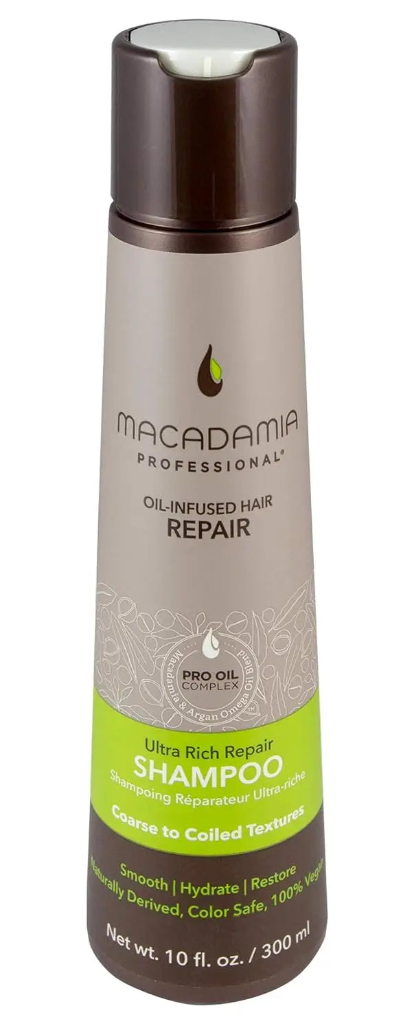 Macadamia Professional Hair Care Sulfate & Paraben Free Natural Organic Cruelty-Free Vegan Hair Products Ultra Rich Hair Repair Shampoo, 10oz by Price Is Right Miami