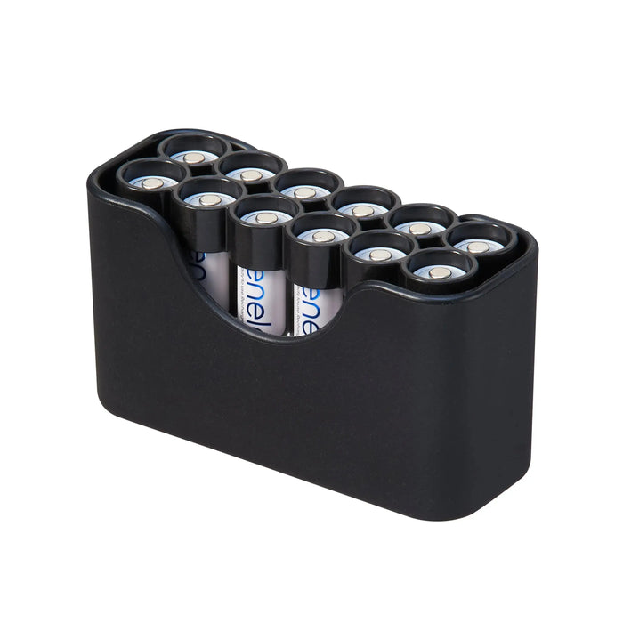 Magnetic AA 12 Pack Strip With Cradle (Carbon Fiber) by Storacell