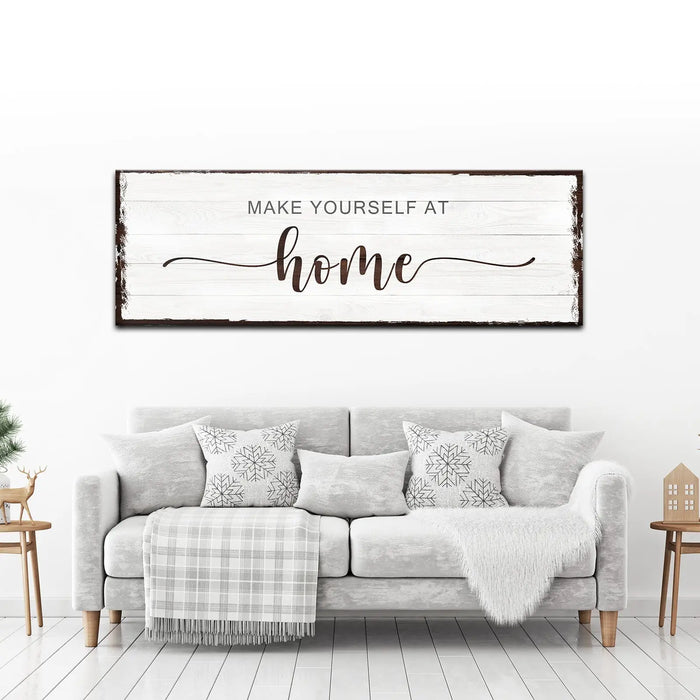 Make Yourself At Home Sign III by Tailored Canvases