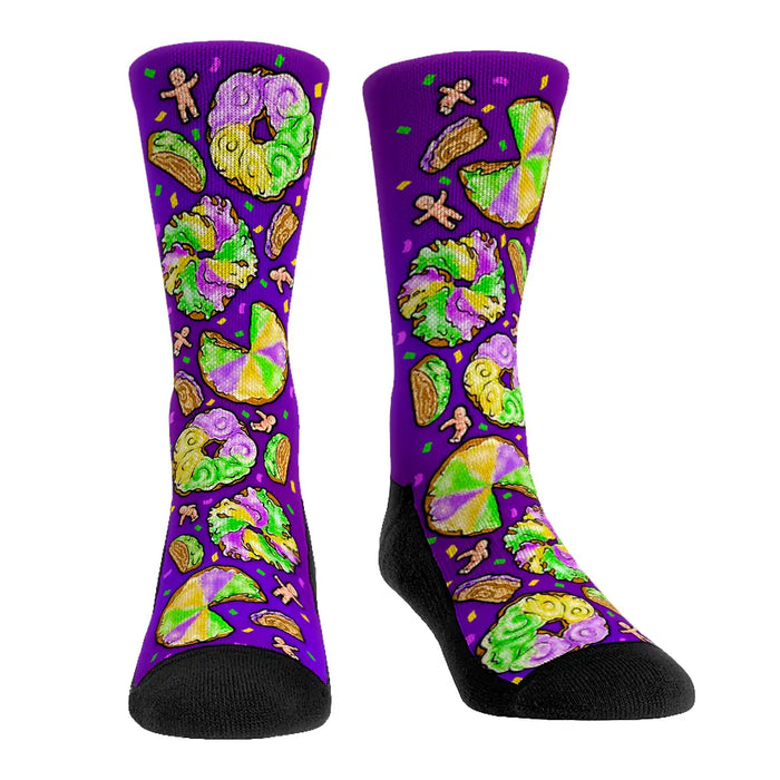 Mardi Gras - King Cake Baby All-Over by Rock 'Em Socks