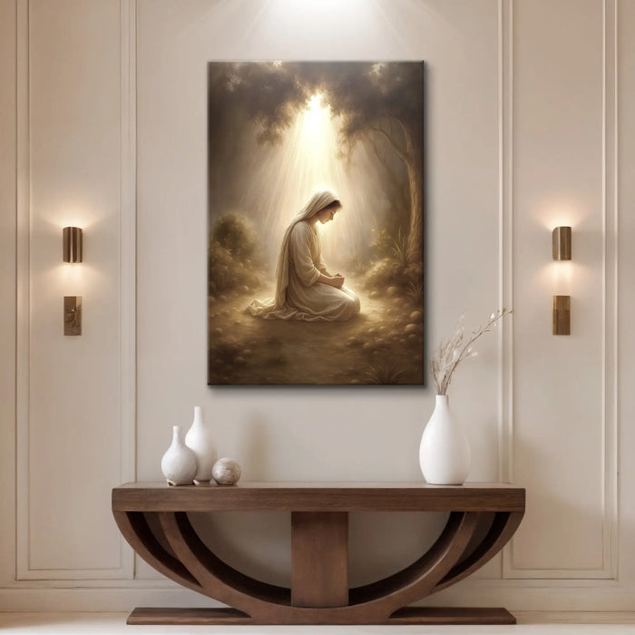 Mary Praying Faith Wall Art II by Tailored Canvases
