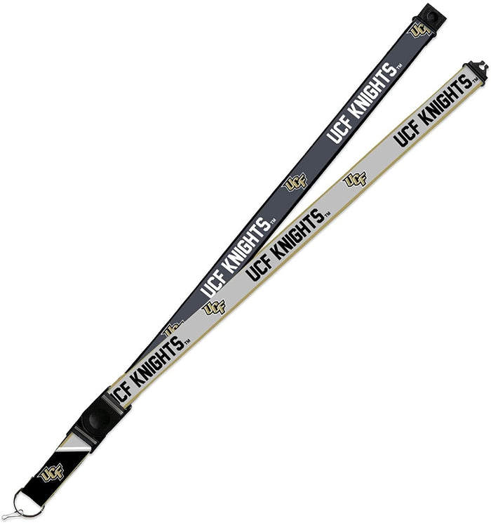 University of Central Florida Knights UCF Lanyard Keychain 2-sided Breakaway Clip Gray
