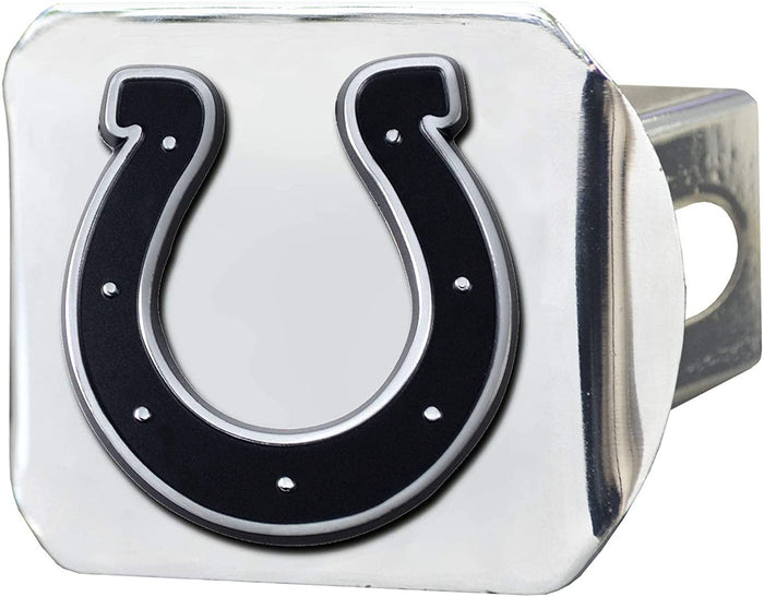 Indianapolis Colts Hitch Cover Solid Metal with Raised Chrome Metal Emblem 2" Square Type III
