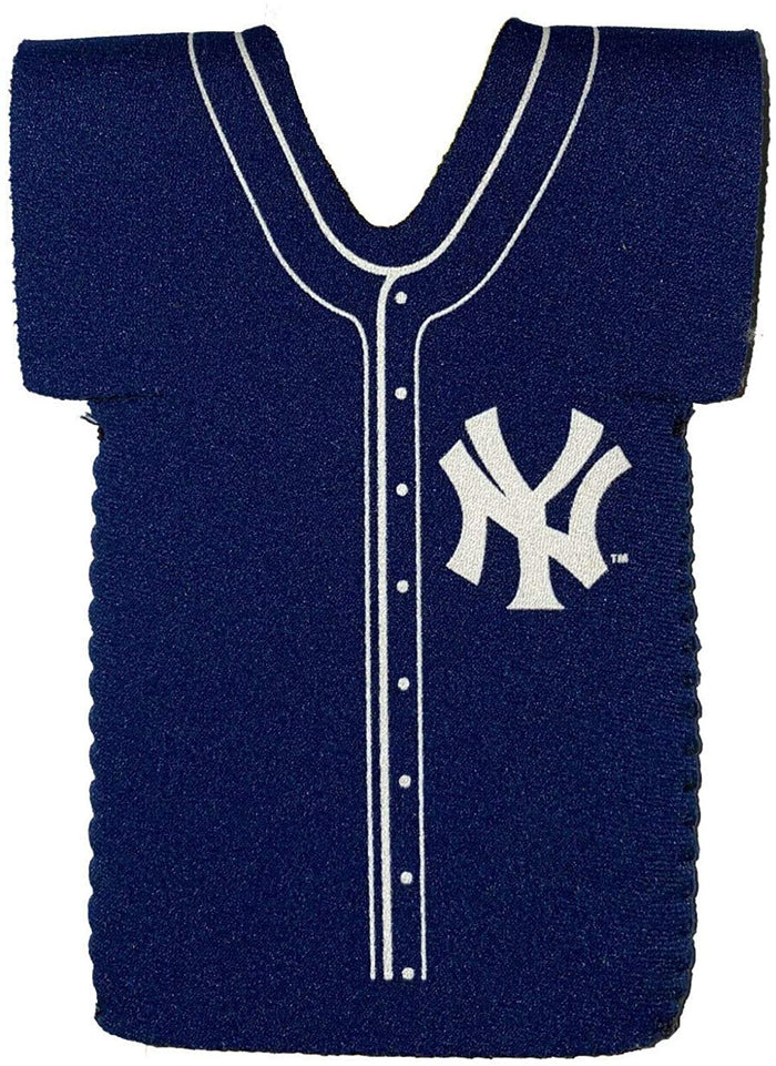 New York Yankees Blue Jersey Design Bottle Neoprene Beverage Insulator Holder Baseball