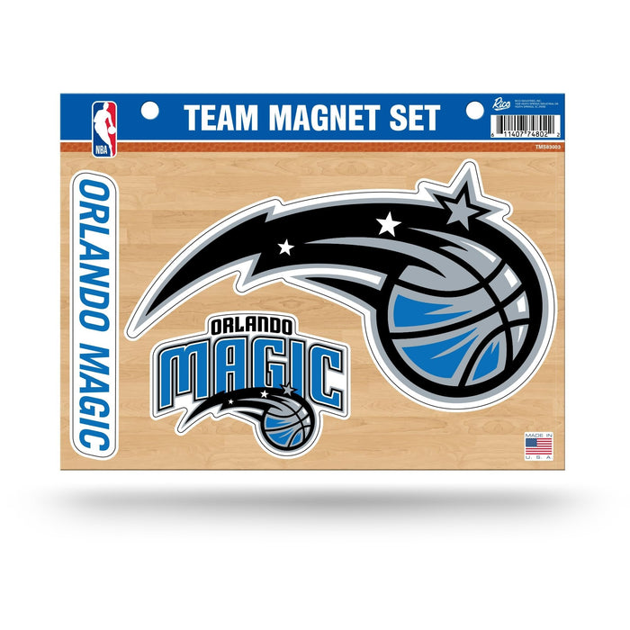 Orlando Magic Multi Magnet Set, 8.5x11 Inch Sheet, Die Cut, Auto Home