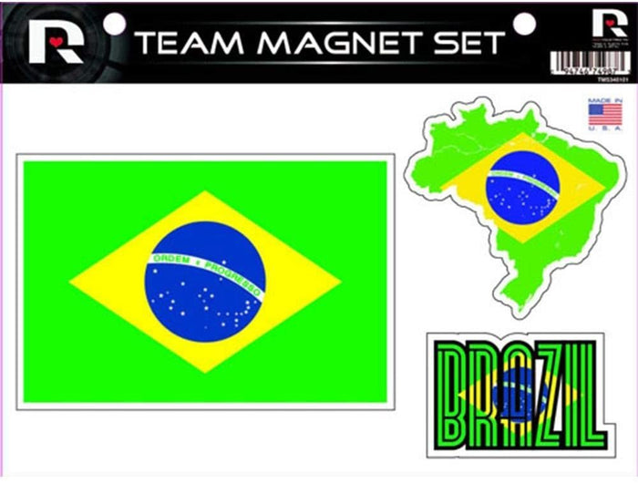 Brazil World Cup National Soccer Team Magnet Set, Die Cut, 8x11 Inch Sheet